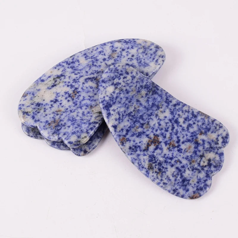 Gua Sha Massage Set aus Naturstein