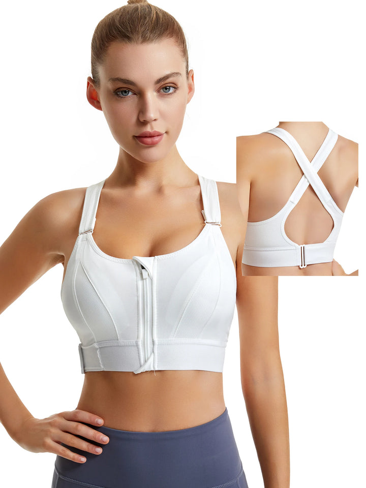 Yoga Sport BH mit Reissverschluss