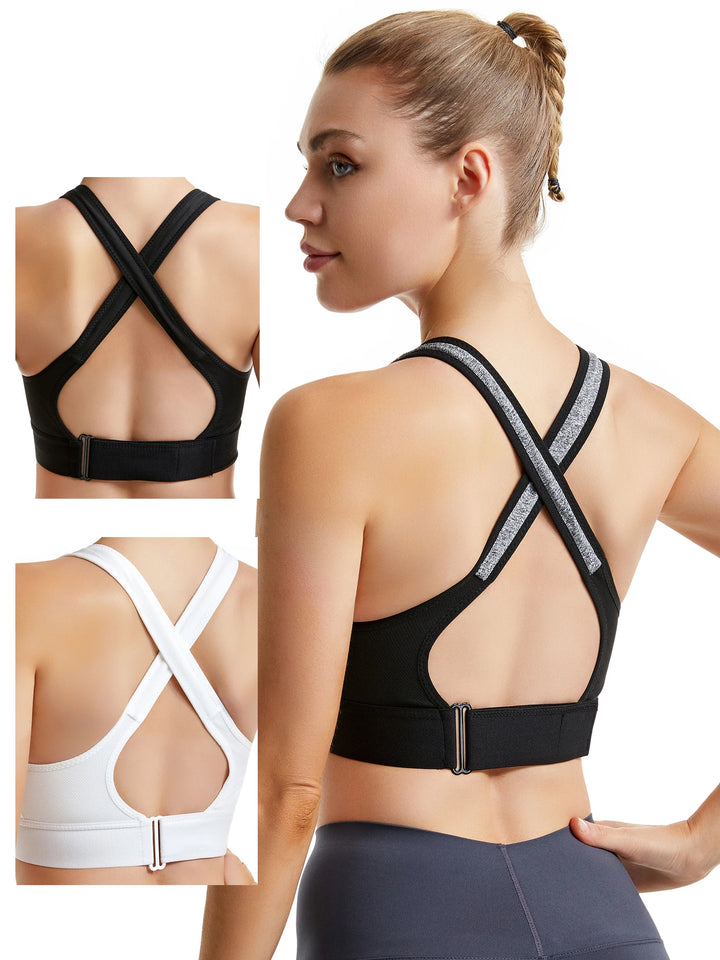 Yoga Sport BH mit Reissverschluss
