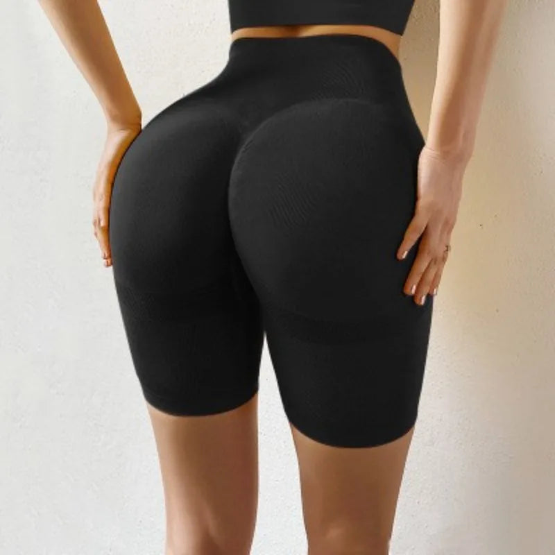 Kurze High Waist Sporthose nahtlos