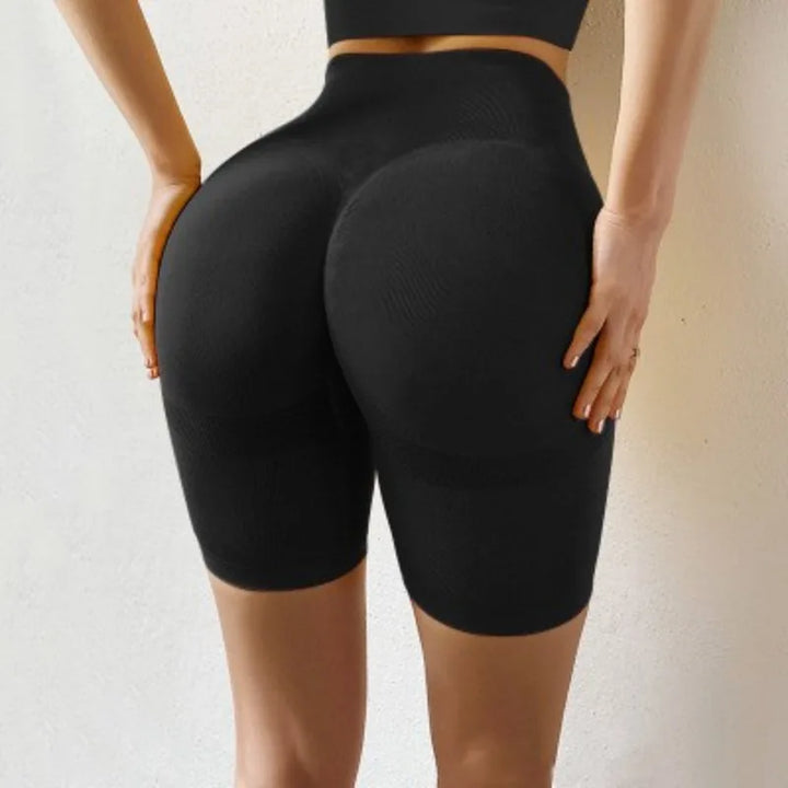 Kurze High Waist Sporthose nahtlos