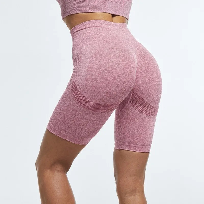 Kurze High Waist Sporthose nahtlos