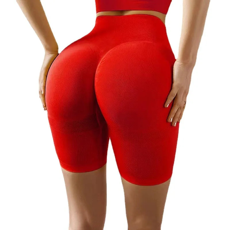 Kurze High Waist Sporthose nahtlos