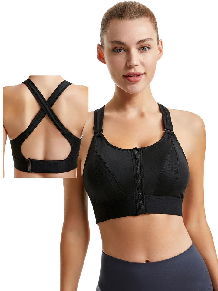 Yoga Sport BH mit Reissverschluss