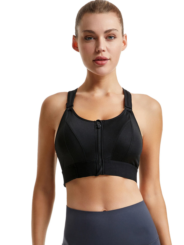 Yoga Sport BH mit Reissverschluss